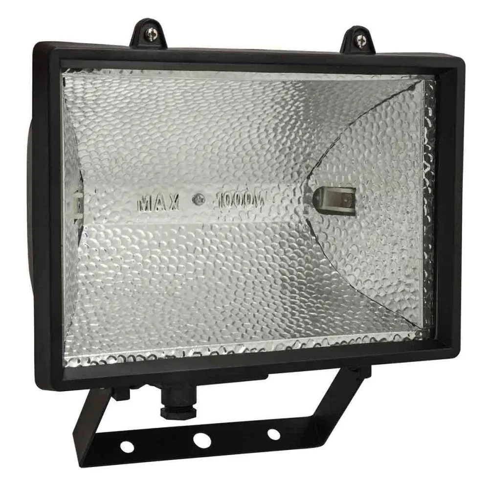 Refletor preto para lâmpada halógena bivolt 1000W Liege — fotografia de referência