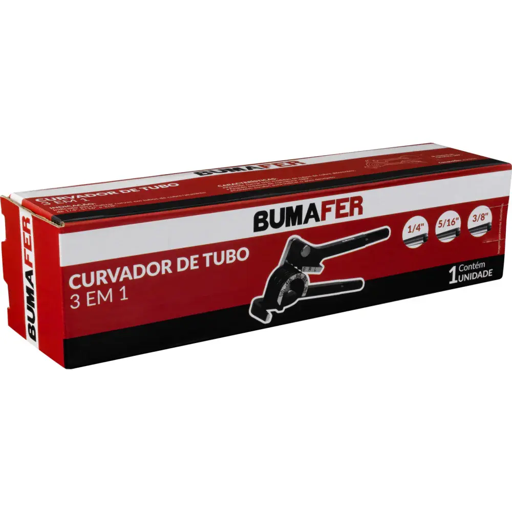 Curvador de tubo 3 em 1 manual Bumafer — fotografia 5