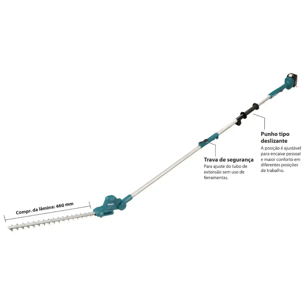 Aparador de cerca viva 460MM 12V sem bateria e carregador Makita — fotografia 3