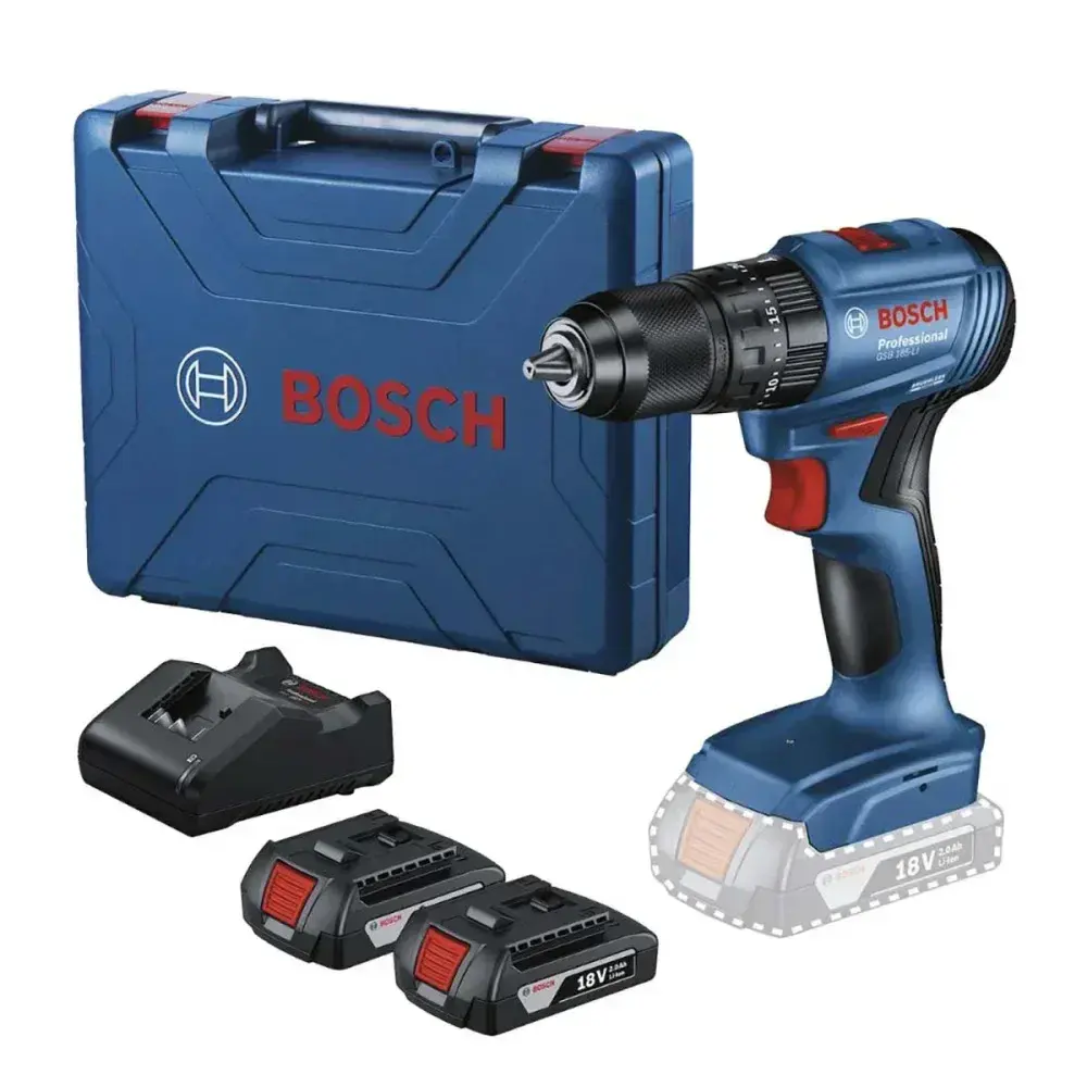 Furadeira parafusadeira de impacto 18V gsb 185-LI-2B brushless sem fio Bosch — fotografia 9