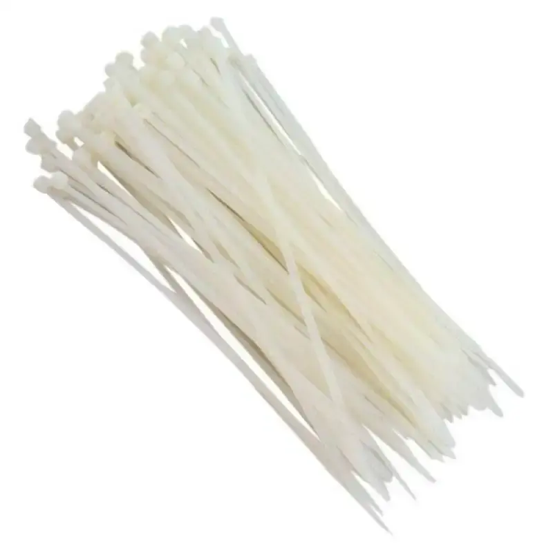 Abraçadeira de Nylon 100 Unidades 500mm x 4.8mm Branca 8686 BRASFORT