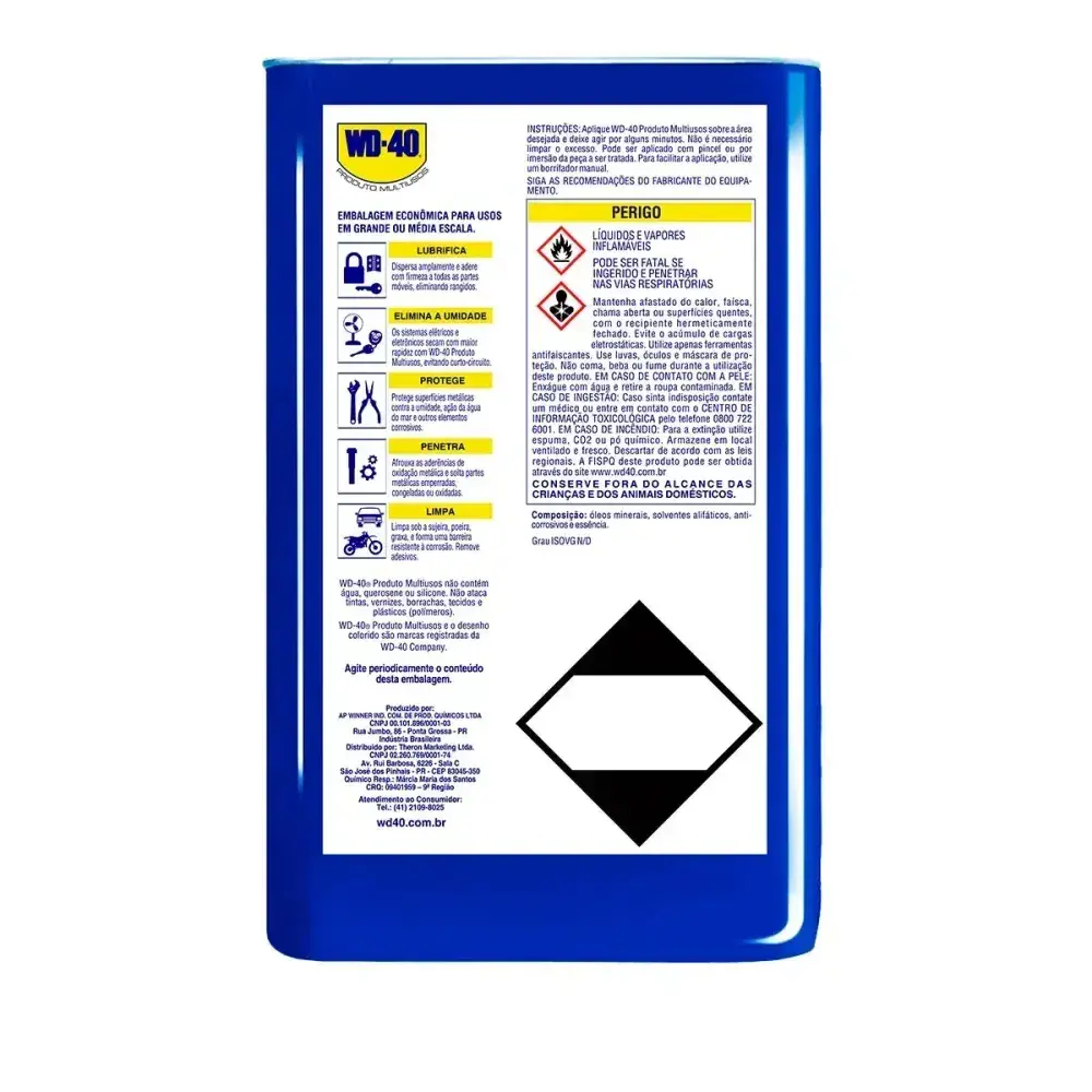 Lubrificante multiuso lubrifica e protege 5L Wd-40 — fotografia 6