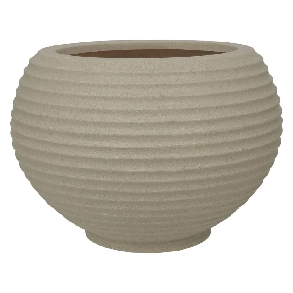 Vaso bromélia em granito areia 26X24CM 16L Vasart