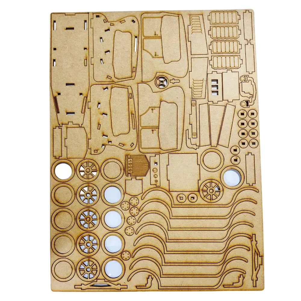 Quebra-cabeça 3D miniatura colecionável carro vintage clássico em MDF Arte — fotografia 6