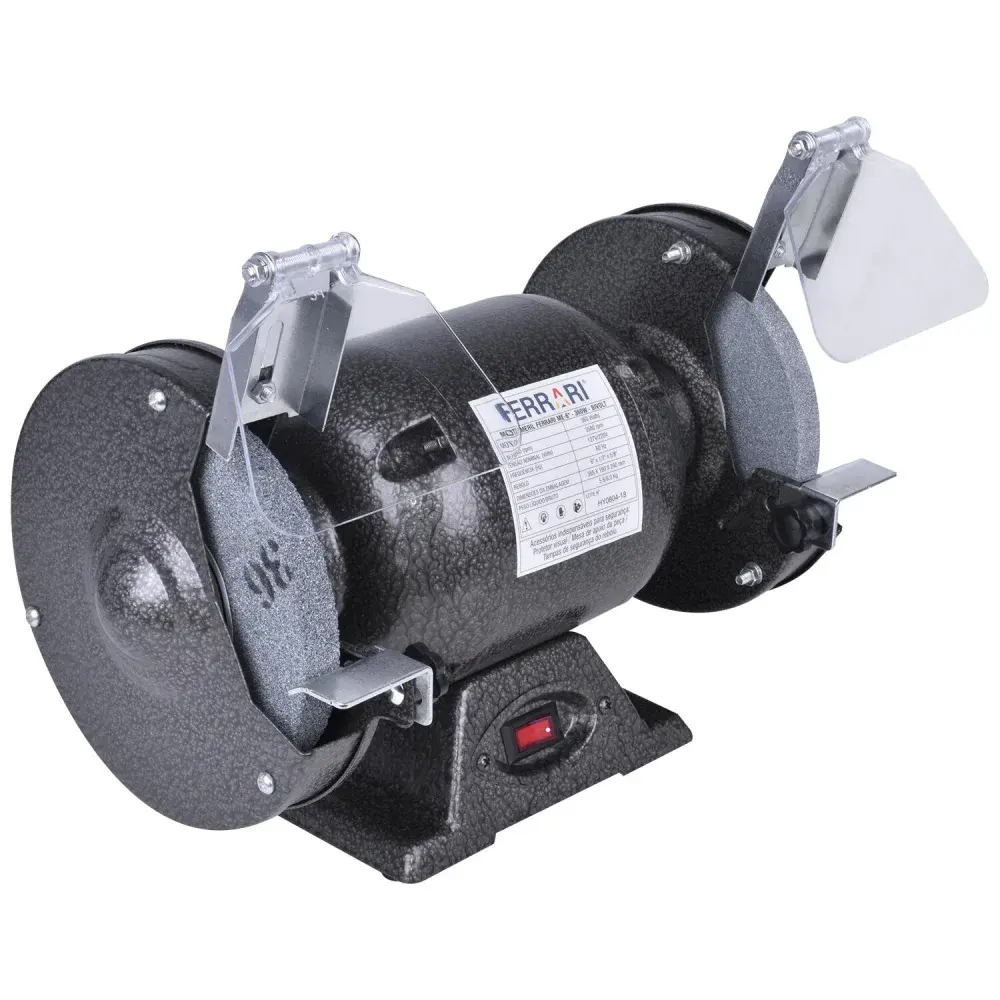 Moto esmeril de bancada me- 6 3580 rpm 360W biv Ferrari — fotografia 3