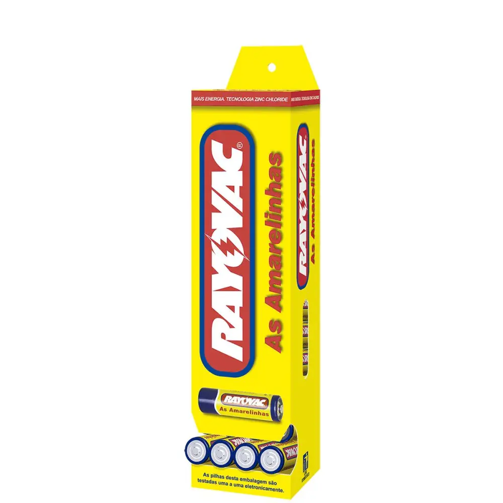 Pilha amarelinha aaa palito caixa 40 pç Rayovac