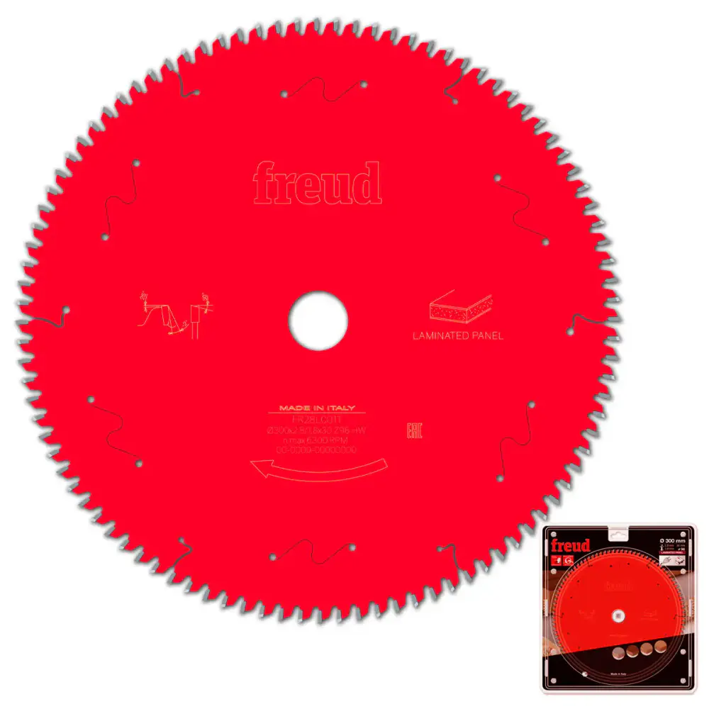 Disco serra circular 12 POL 300 MM 96D para MDF revestido FR28L001T Freud