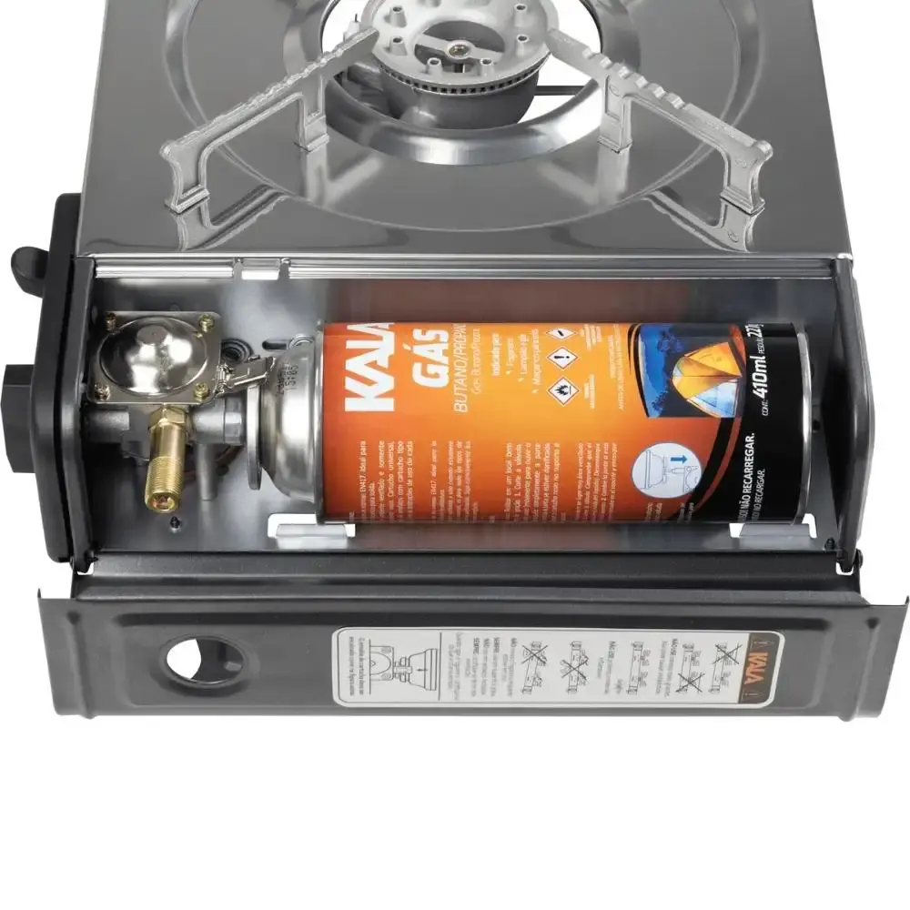 Fogareiro Portátil a Gás 2.3 kW Duas Bocas Acendimento Automático Trail Duo KALA — fotografia 5