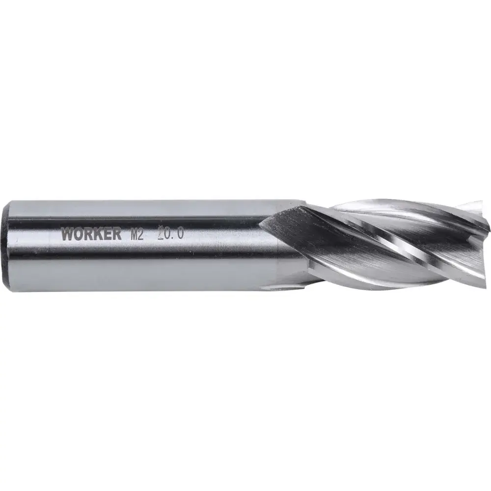 Fresa de topo reto aço rápido 20MM haste 20MM Worker