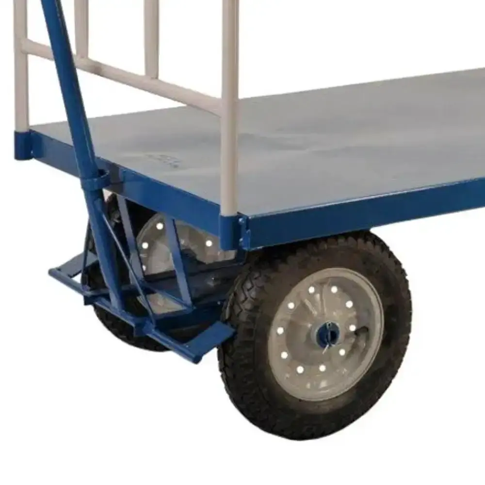 Carrinho plataforma com grade 800KG PLA-800G Fercar — fotografia 3