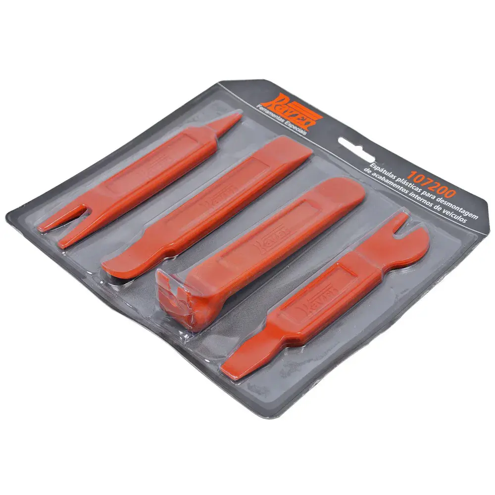 Conjunto de espátulas plásticas para remover acabamentos internos Raven — fotografia de referência