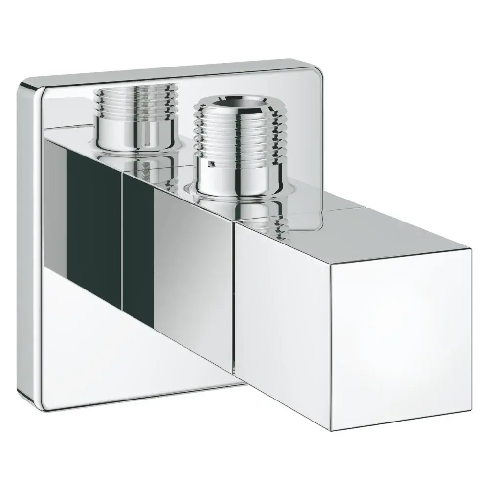 Válvula com curva saída eurocube cromada 1/2" Grohe