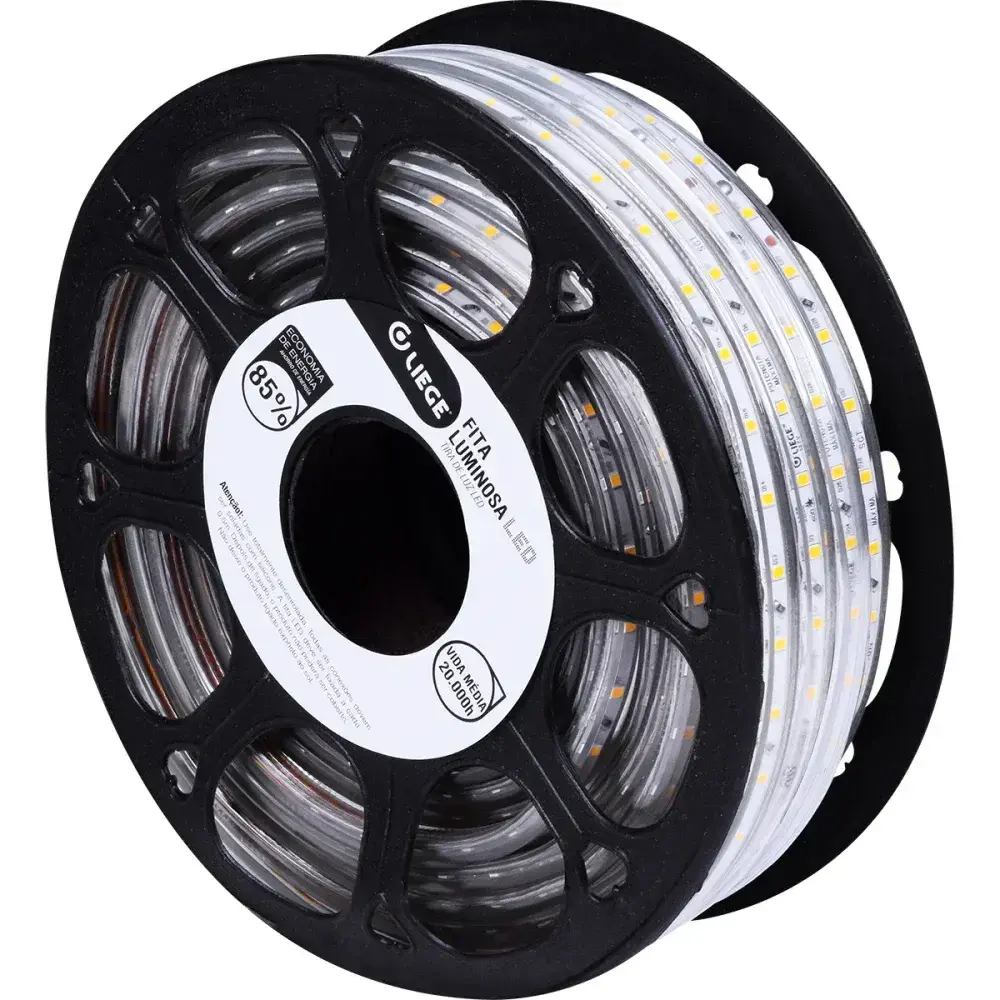 Fita luminosa de led amarela IP67 5W 3000K Liege — fotografia 7