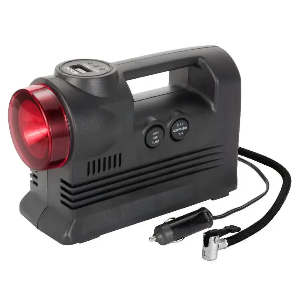 Compressor de ar automotivo acendedor de carros com lanterna air plus 12V digital Schulz — fotografia 3