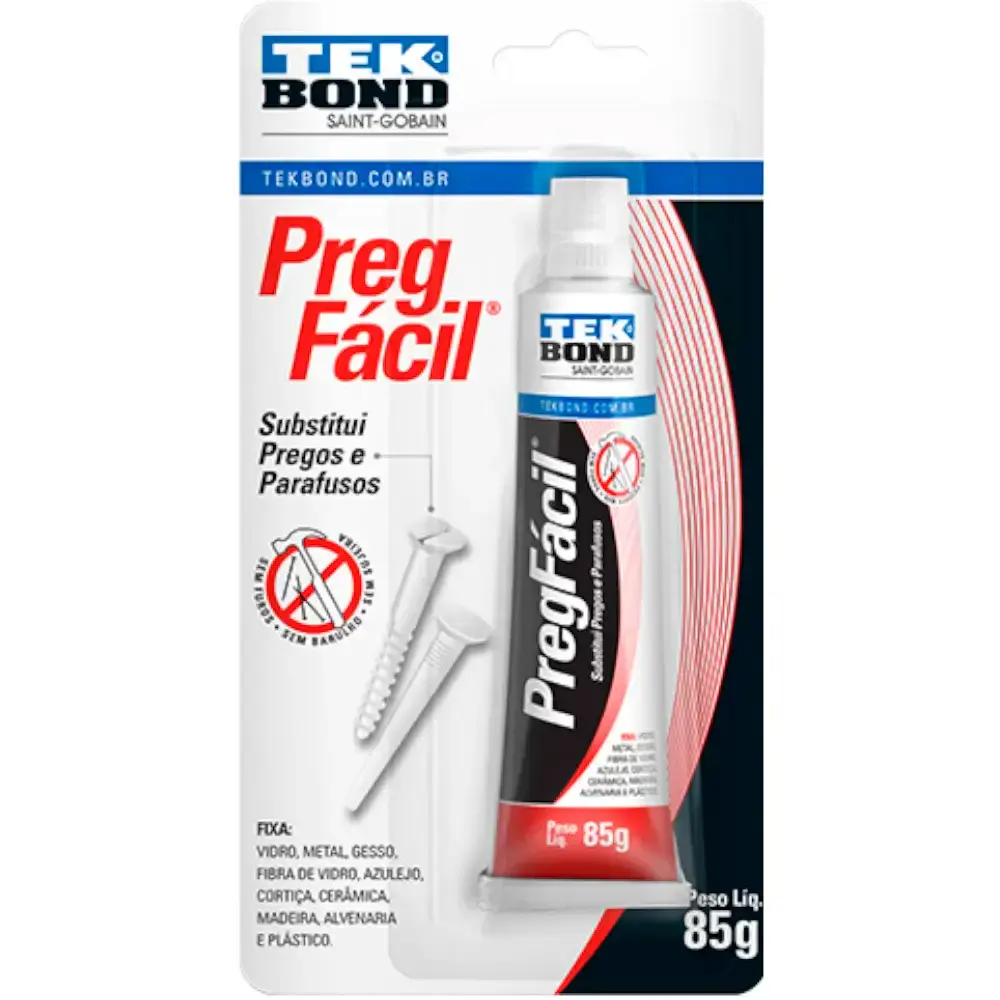 Cola adesiva prega fácil multiuso 85G 22201007400 Tekbond — fotografia de referência