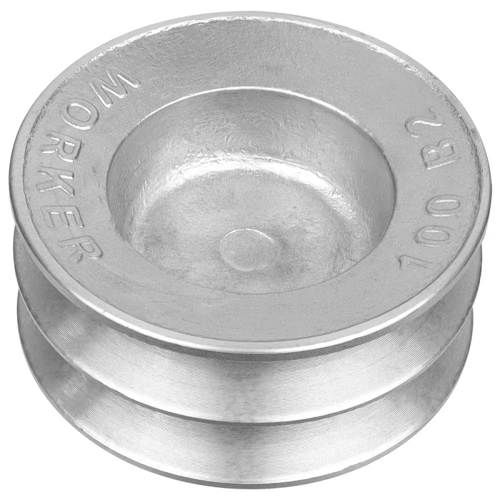 Polia de alumínio B2 100MM 2 canais Worker — fotografia de referência