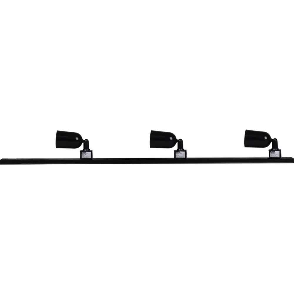 Kit trilho direct led 3X6W 50/60HZ 3000K preto biv Liege — fotografia 2