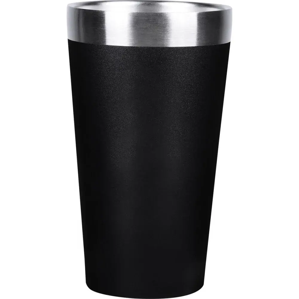 Copo térmico sem tampa em aço inoxidável preto 473ML Collins — fotografia 4
