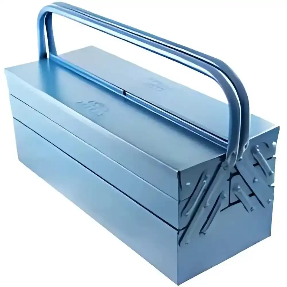 Caixa para ferramentas sanfonada 5 gavetas 50 CM azul Fercar — fotografia 3
