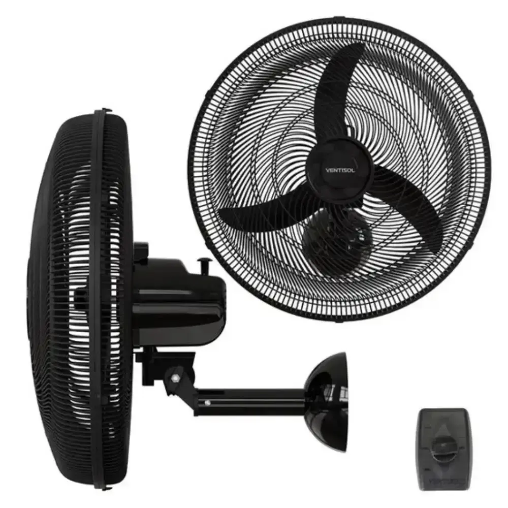 Ventilador de parede oscilante 50 CM 130W new comercial Ventisol 110V — fotografia 5
