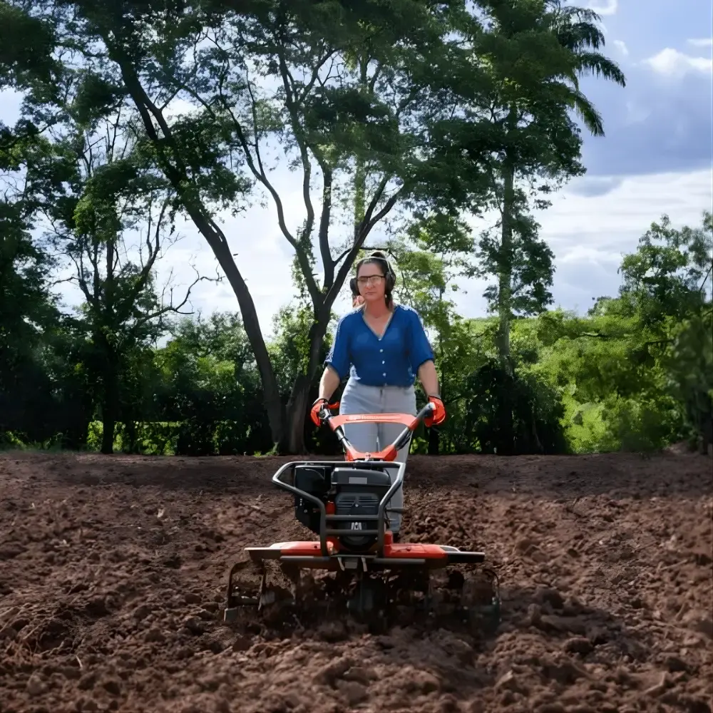 Motocultivador a gasolina 6 HP 4 tempos 105 CM TF440 Husqvarna — fotografia 5