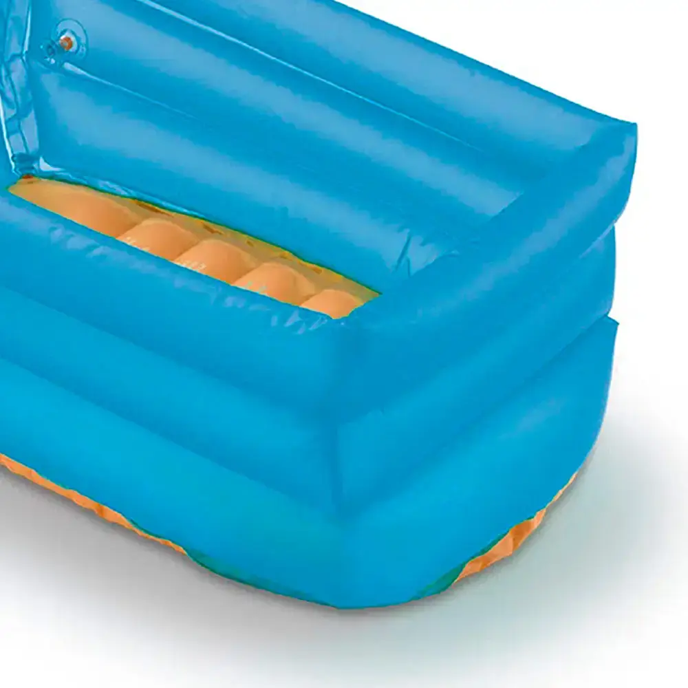 Banheira inflável bath buddy para bebê azul BB1157 Multilaser — fotografia 2