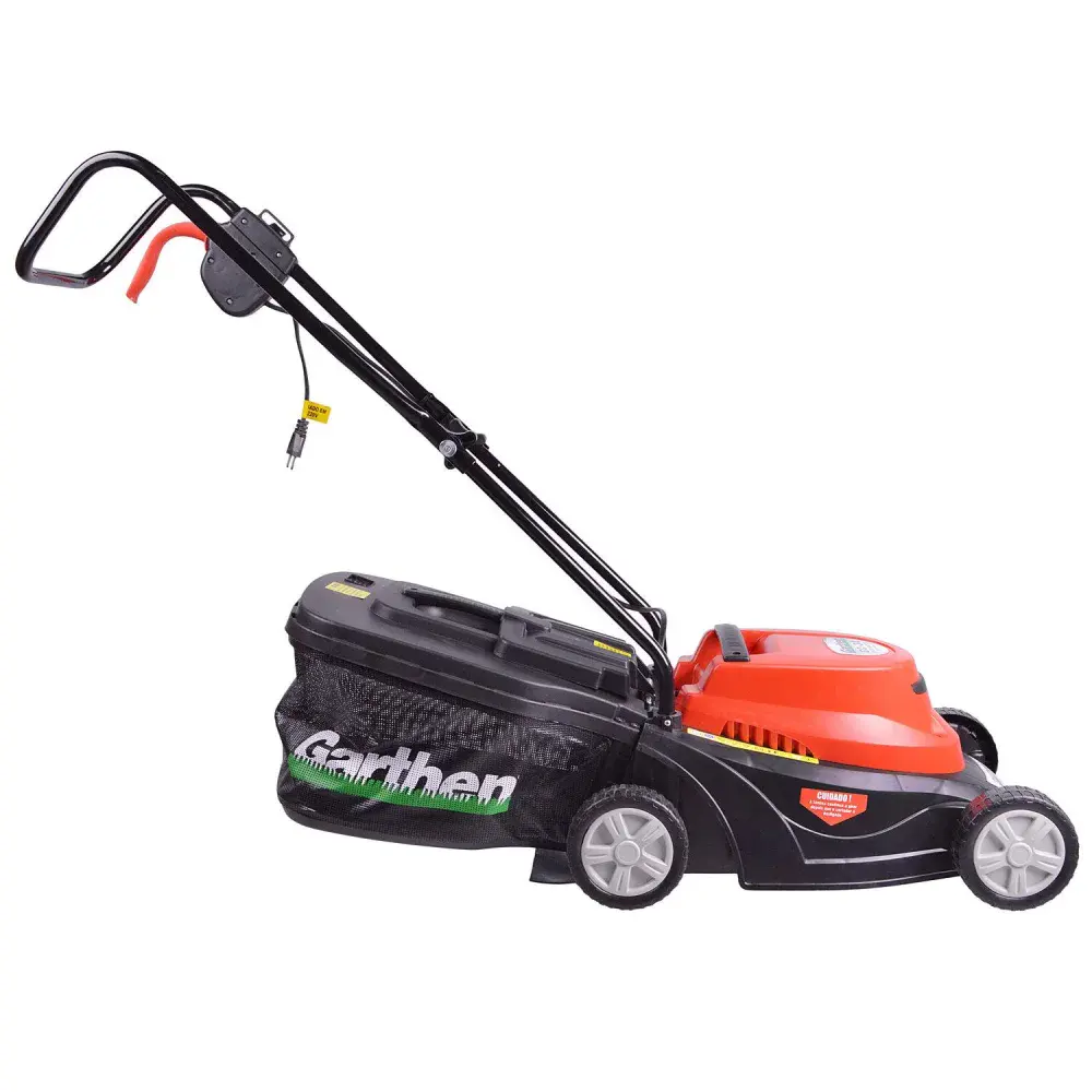 Cortador de grama elétrico com recolhedor 1100W Garthen — fotografia 4