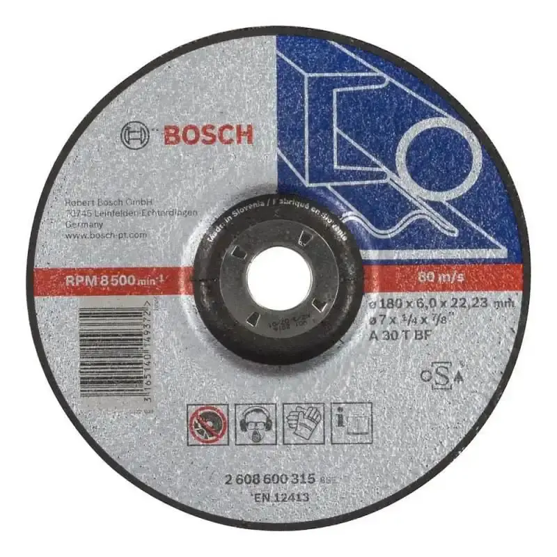Disco de Desbaste Bosch Expert for Metal 180x6mm Deprimido BOSCH — fotografia de referência