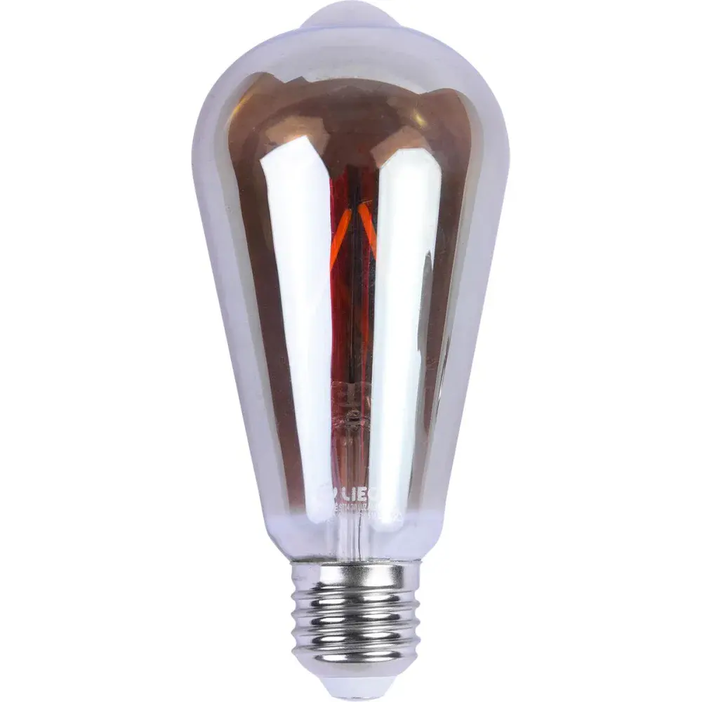 Lâmpada led filamento vintage fumê ST64 bivolt Liege