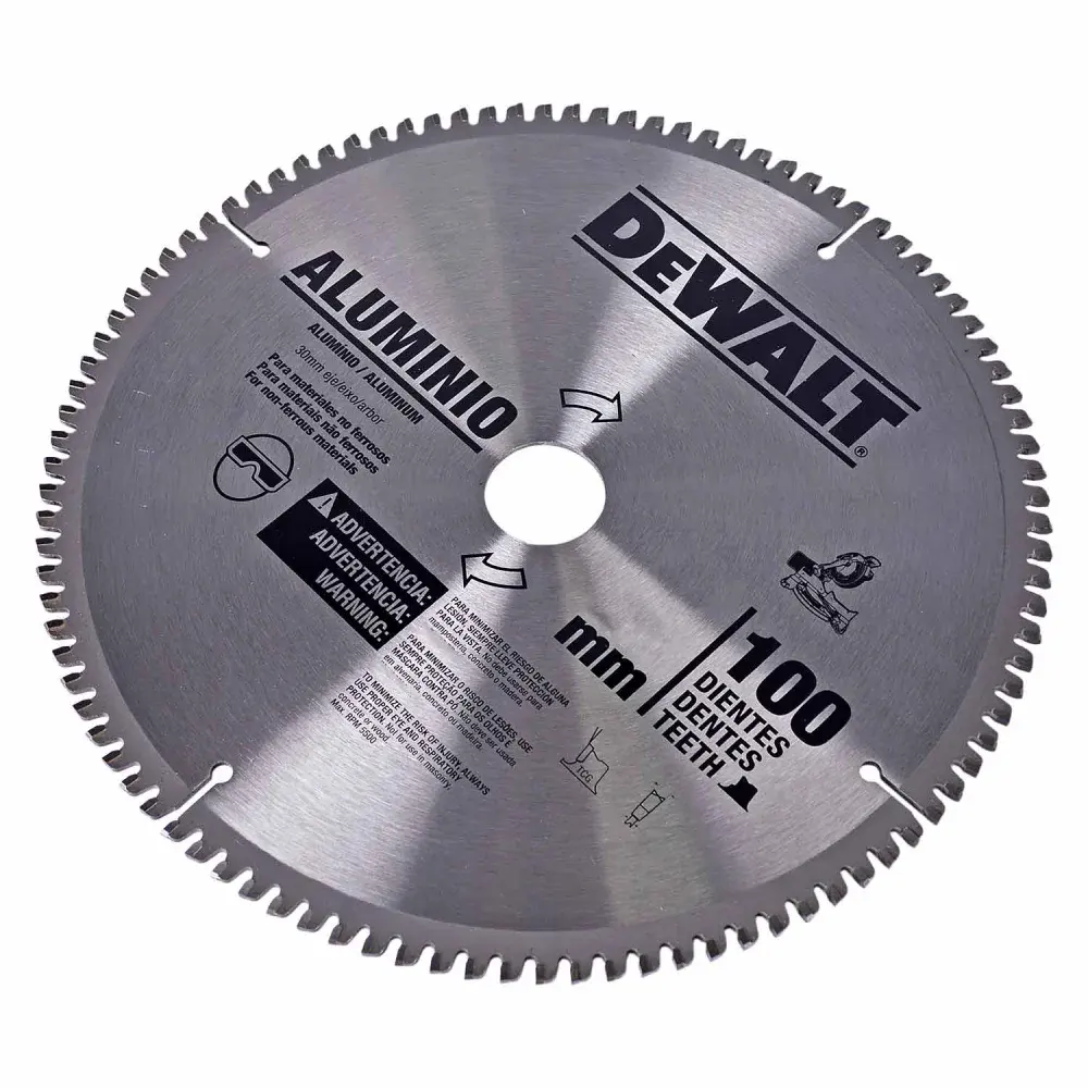 Disco de serra 12 100 d para corte em alumínio Dewalt — fotografia 3