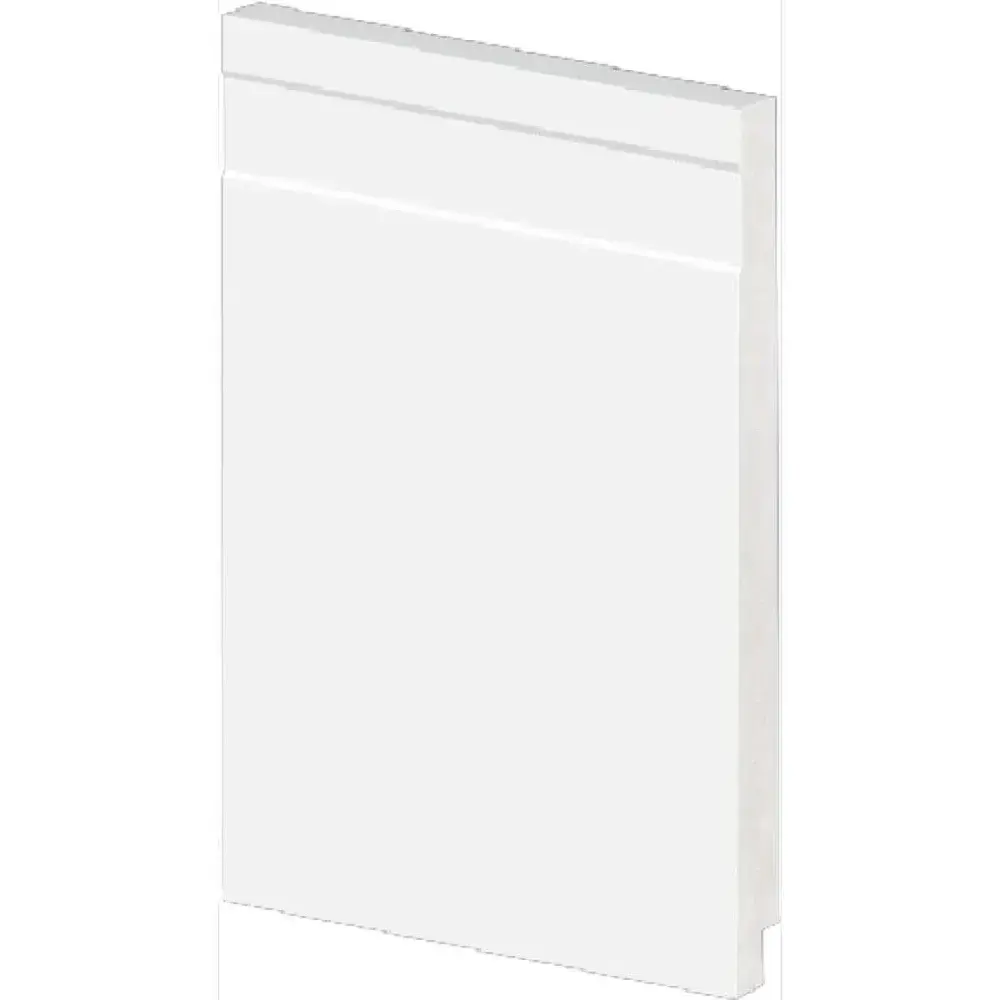 Rodapé slim frisado 2,40M 150X10MM branco Arquitech — fotografia 2
