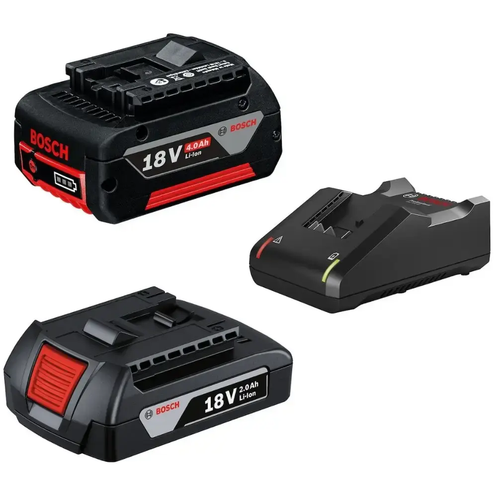 Baterias 18V 4AH e 2AH 2 unidades e carregador bivolt GAL 18V-40 Bosch