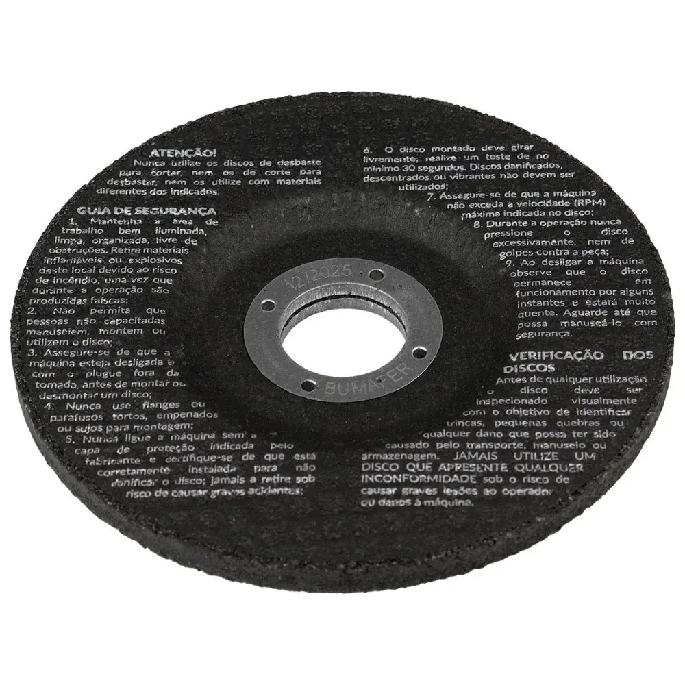 Disco de desbaste 4.5 x 6,40MM 11 peç Bumafer — fotografia 5