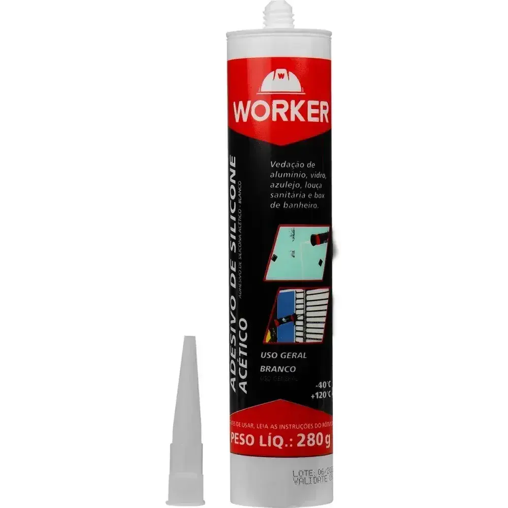Silicone uso geral branco 280G Worker — fotografia 7