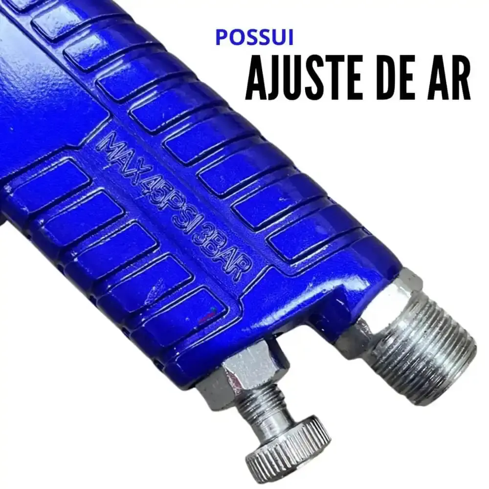 Pistola de Pintura Gravidade HVLP 1,4 mm 600 ml EVPPHVLP600-1B EVALD — fotografia 9