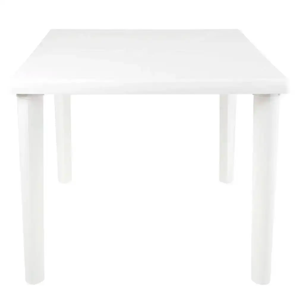 Mesa Plástica Quadrada 71 x 62cm Desmontável Branca MOR — fotografia de referência