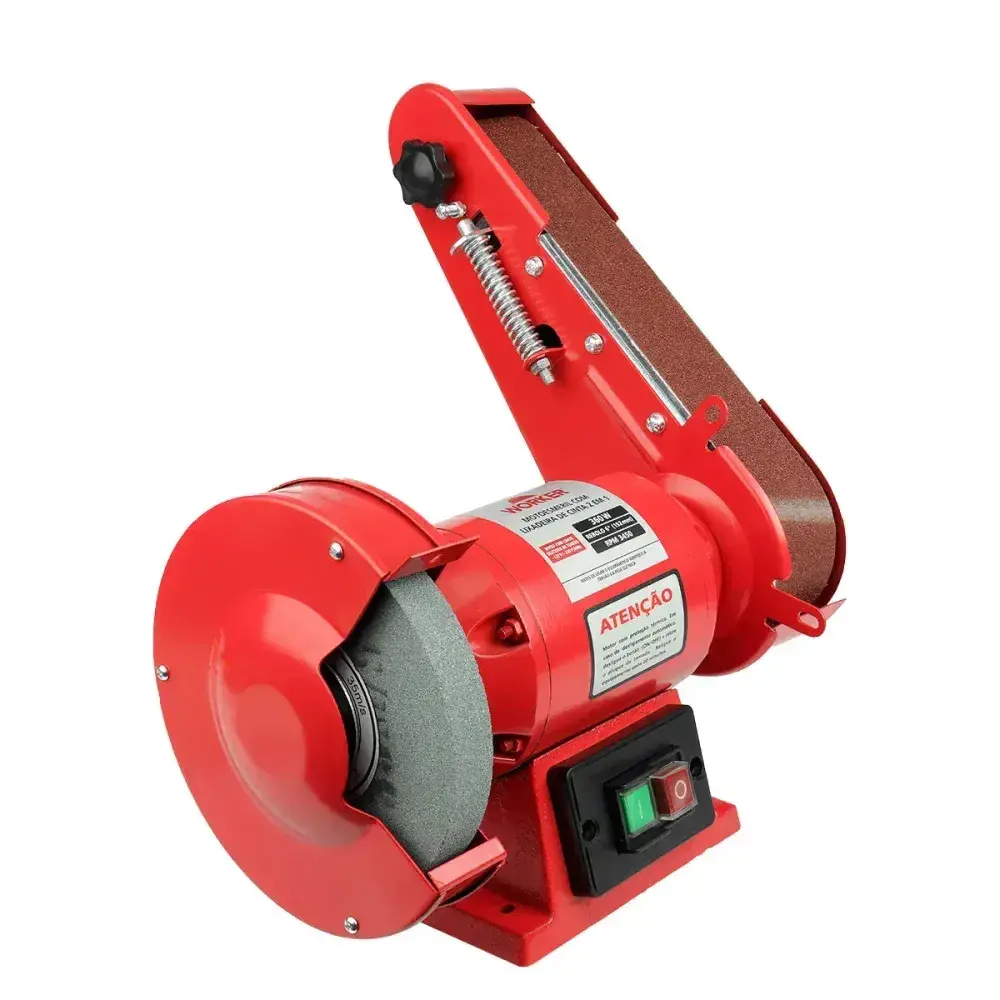 Moto esmeril com lixadeira 360W 60HZ 3450RPM bivolt Worker — fotografia 8