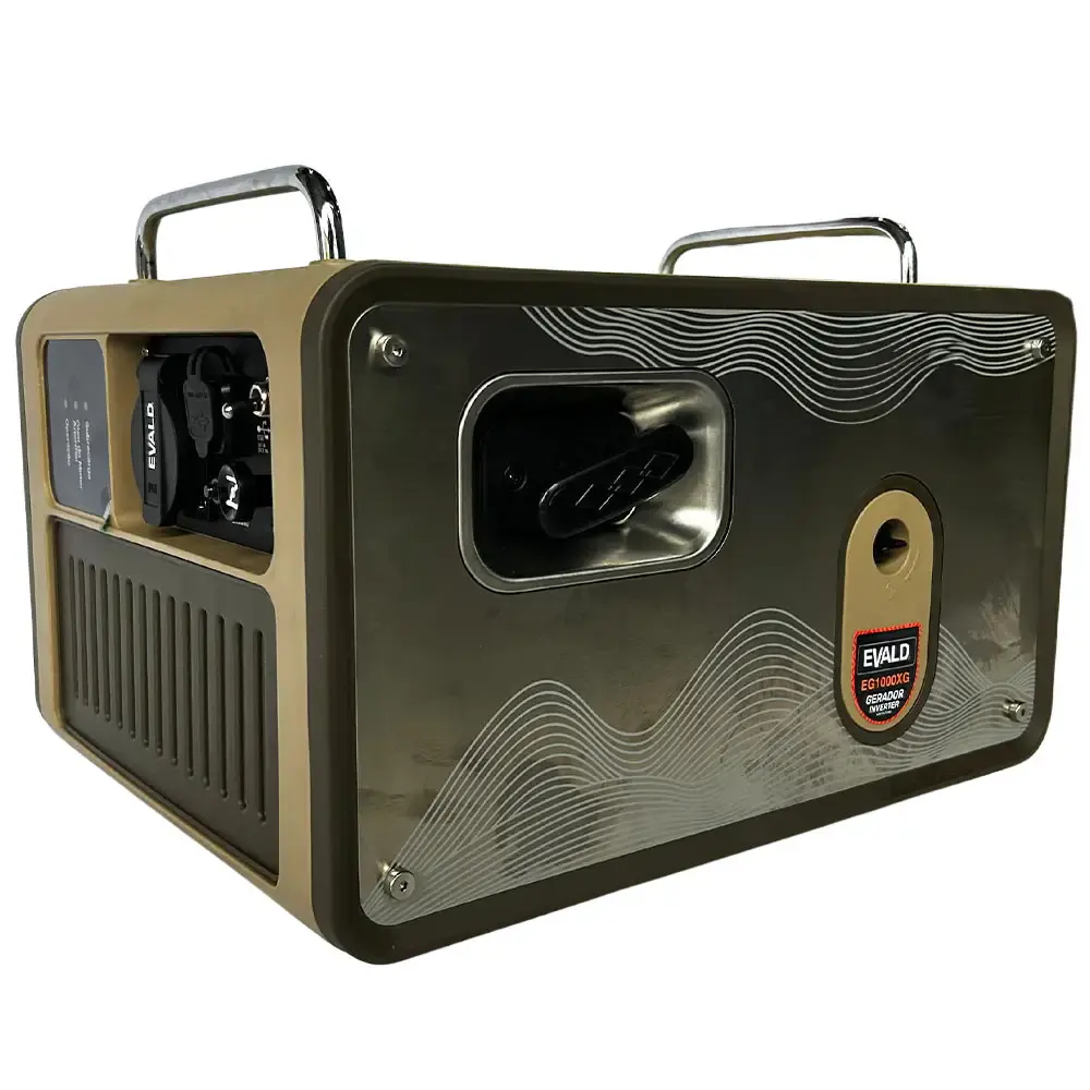 Gerador de energia inverter à gás butano 900W EG1000XG Evald 110 V — fotografia 3
