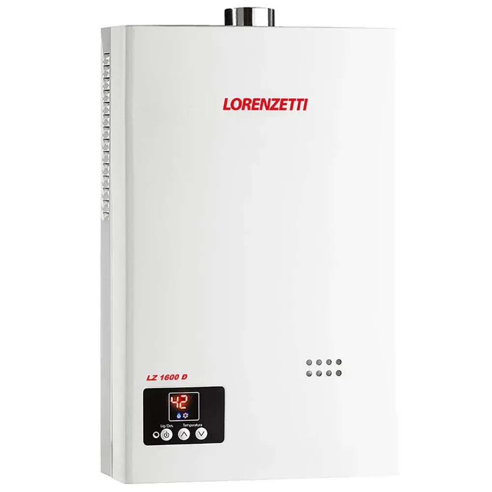 Aquecedor de água a gás LZ1600DGLP 348KCAL 80MCA lorenzetti Lorenzetti Duchas