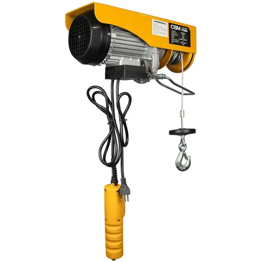Guincho TEC cabo de aço com trole monofásico 220V GT300/600 CSM — fotografia 3