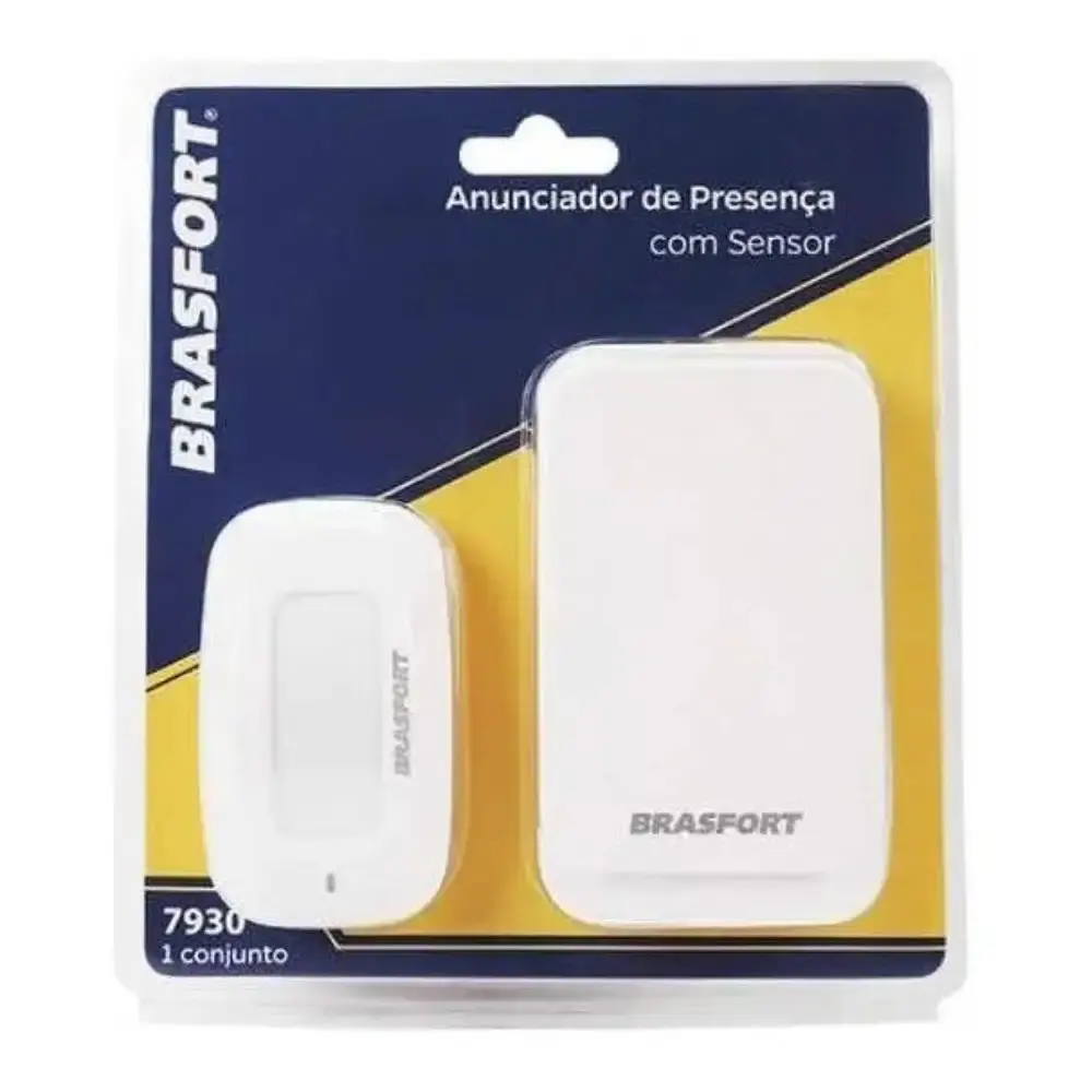 Anunciador de presença com sensor 100 metros e 52 tipos de sons Brasfort