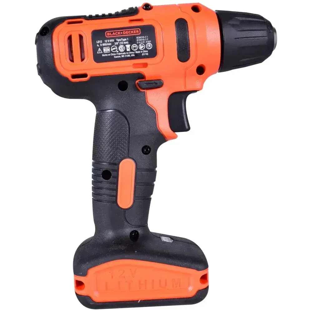 Furadeira parafusadeira à bateria 3/8 12V biv blackdecker Black & Decker — fotografia 9