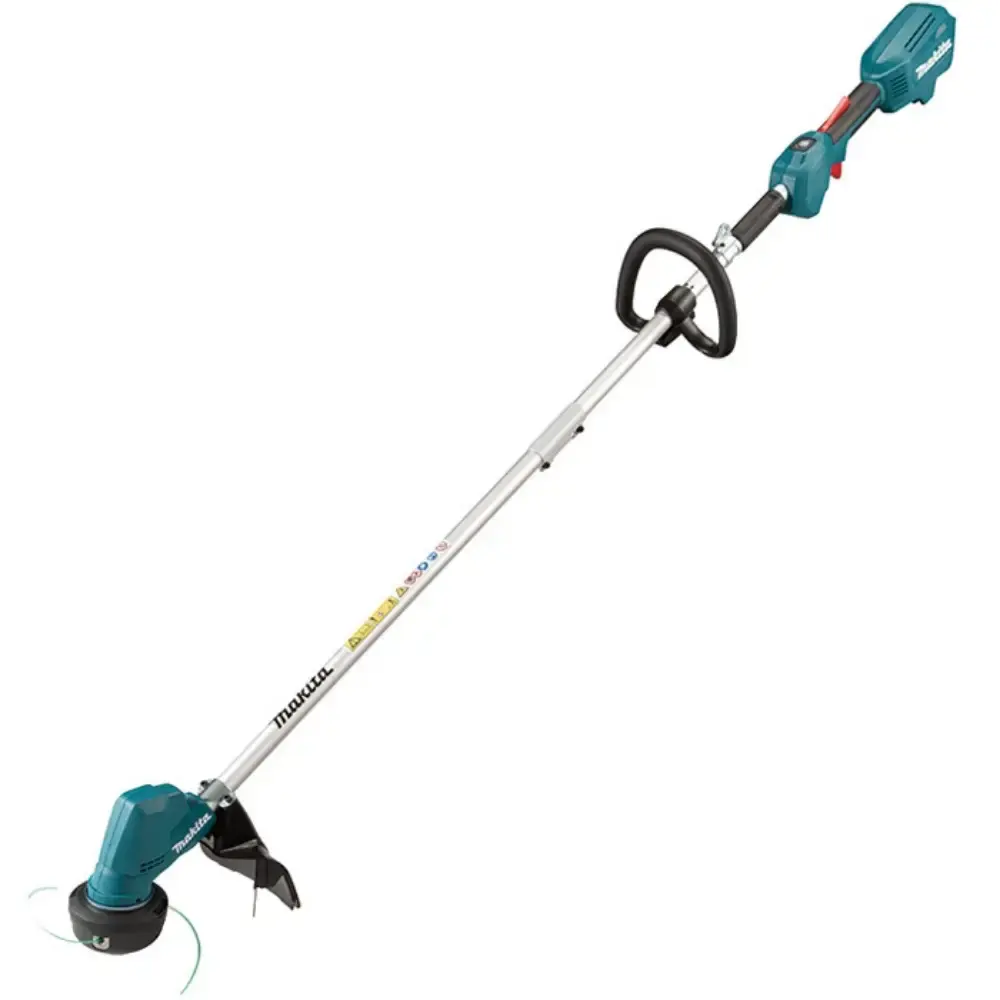 Cortador de grama costal 18V a bateria Makita — fotografia de referência
