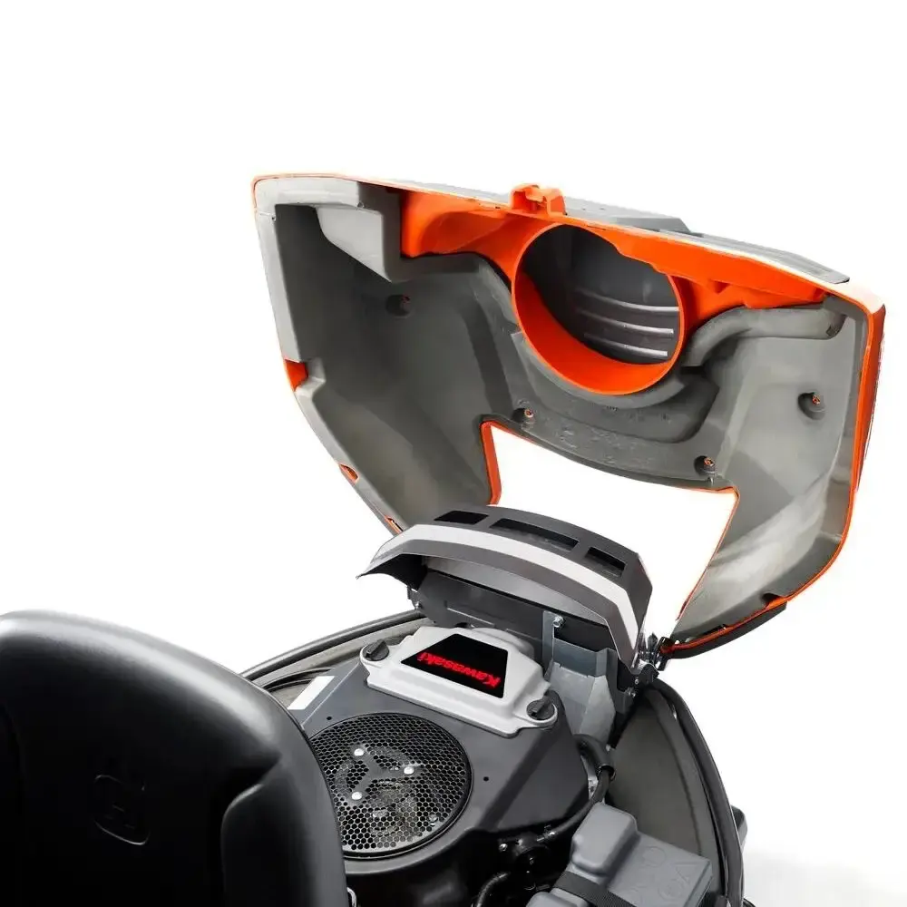 Trator cortador de grama a gasolina 14,2 HP sem plataforma R-316TX Husqvarna — fotografia 6
