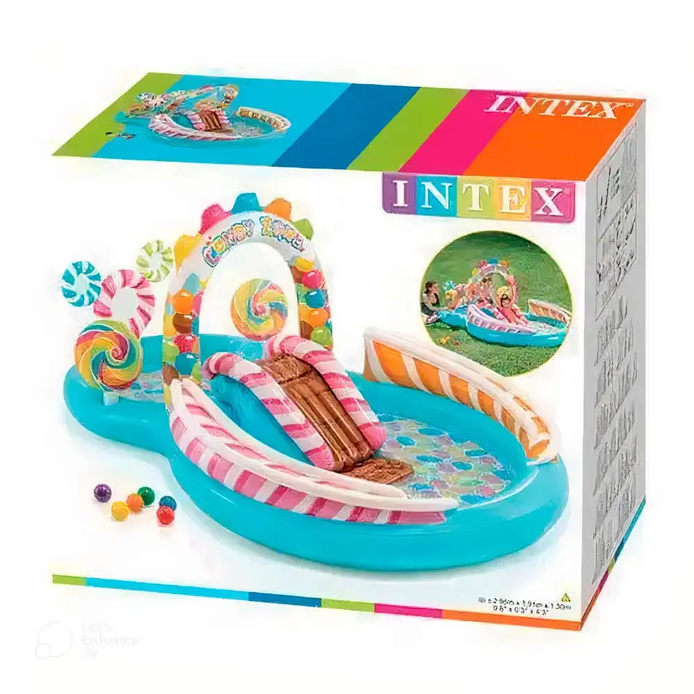 Piscina 206 litros playground inflável candy zone Intex — fotografia 5