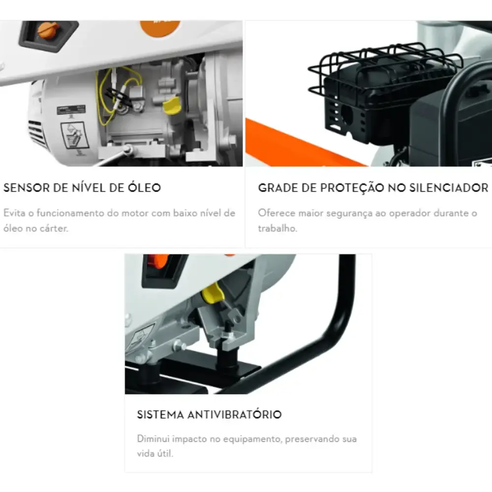 Motobomba a gasolina 4 POL auto escorvante 7HP 4T WP900 Stihl — fotografia 5