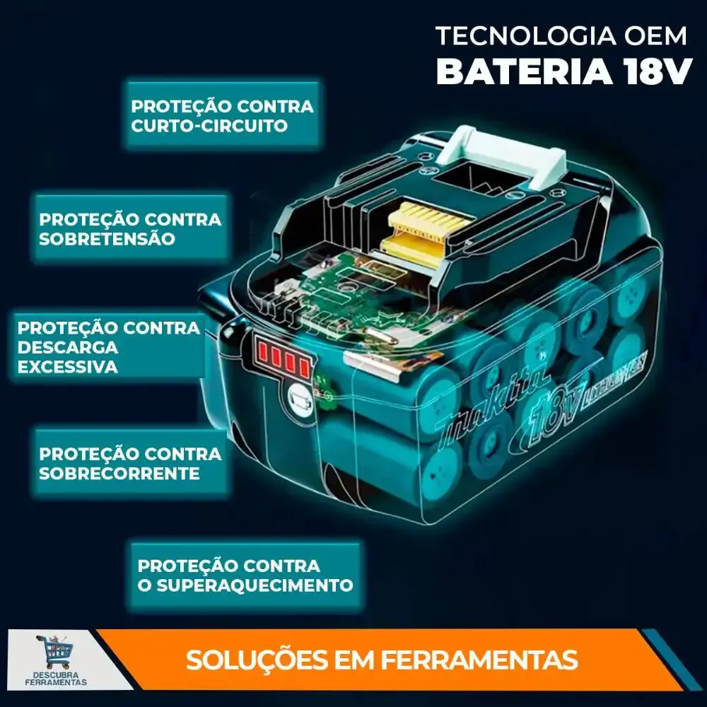 Bateria 5.0AH 18V li-ion BL1850 Makita — fotografia 4