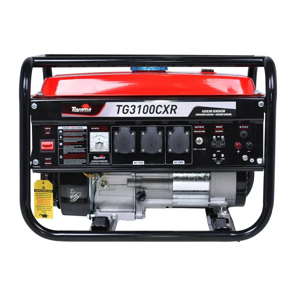 Gerador a gasolina TG3100CXR 3,1KVA monofásico Toyama — fotografia 5