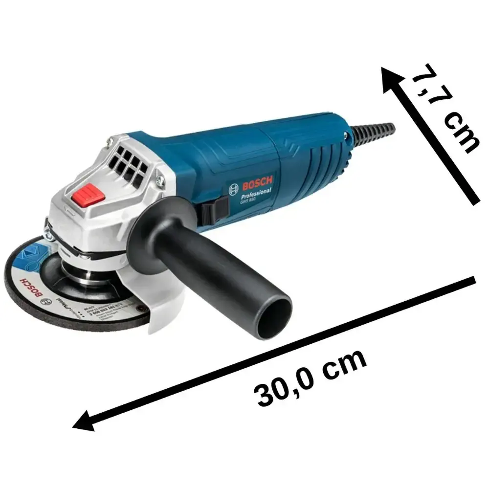 Esmerilhadeira angular 4,1/2POL 850W com 3 discos e maleta Bosch 110 V — fotografia 4