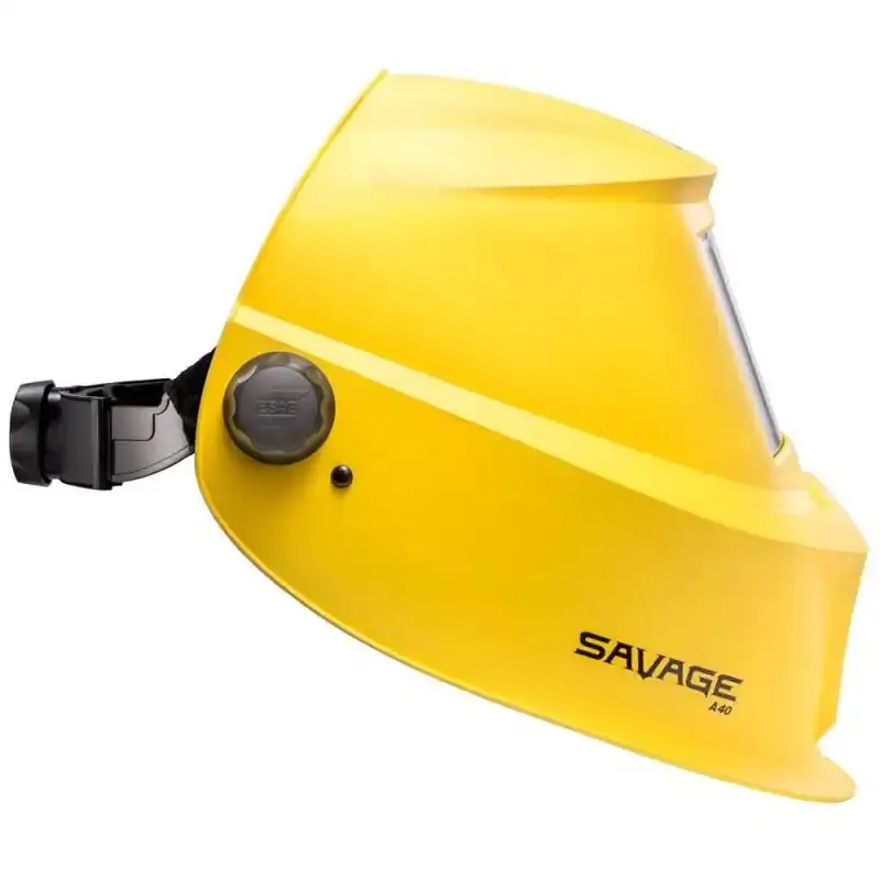 Máscara para solda automática regulagem 9 à 13 A40 savage amarela 742089 Esab — fotografia 3